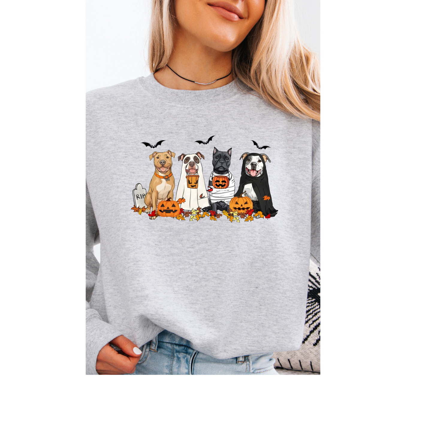 Halloween Pittie crewneck