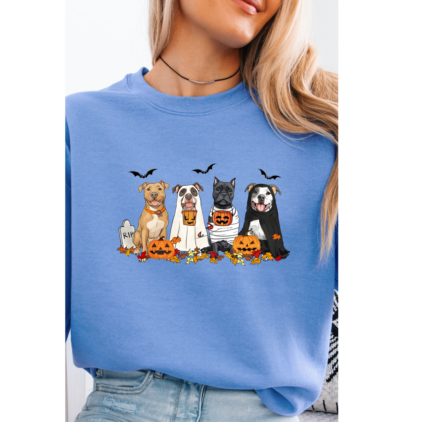 Halloween Pittie crewneck
