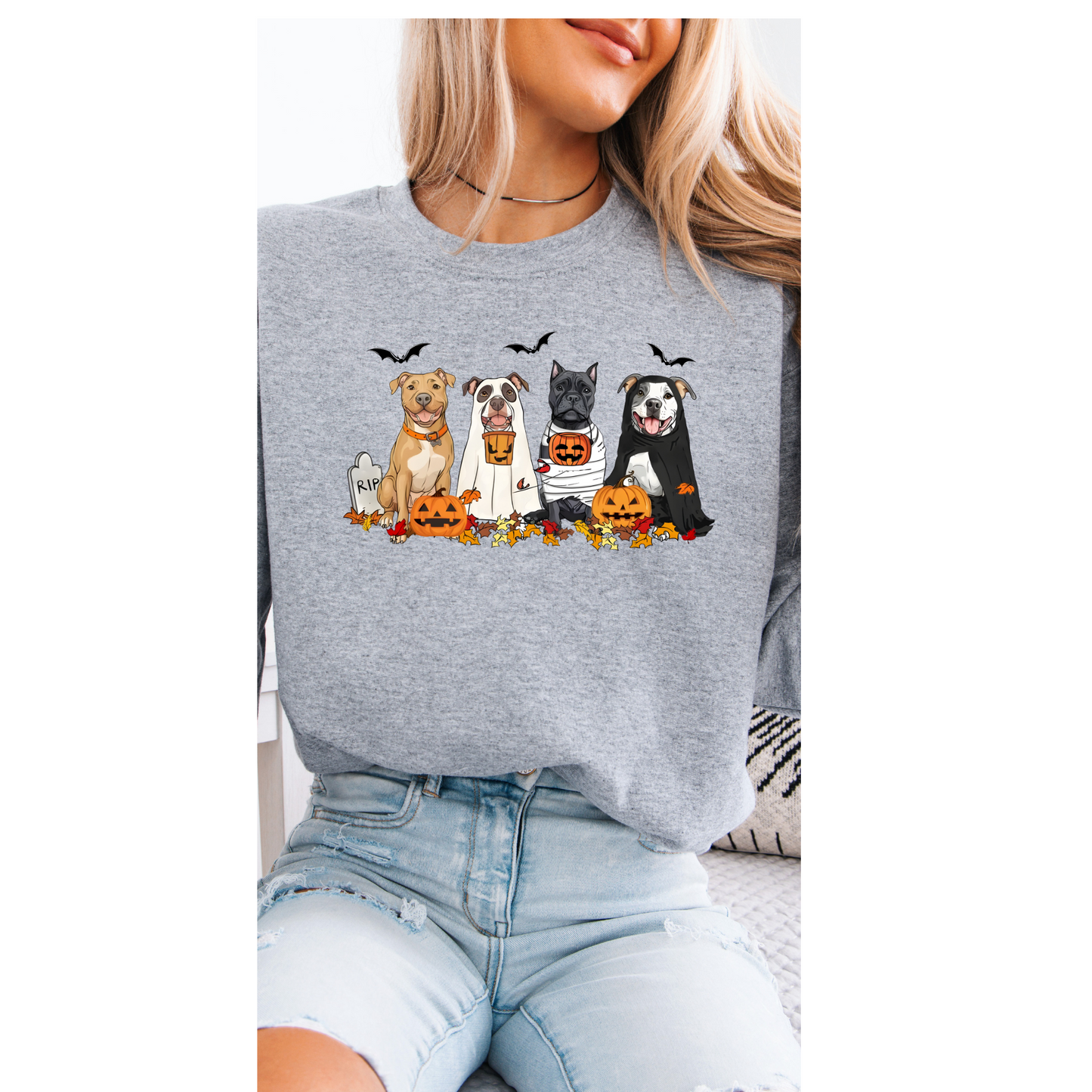 Halloween Pittie crewneck