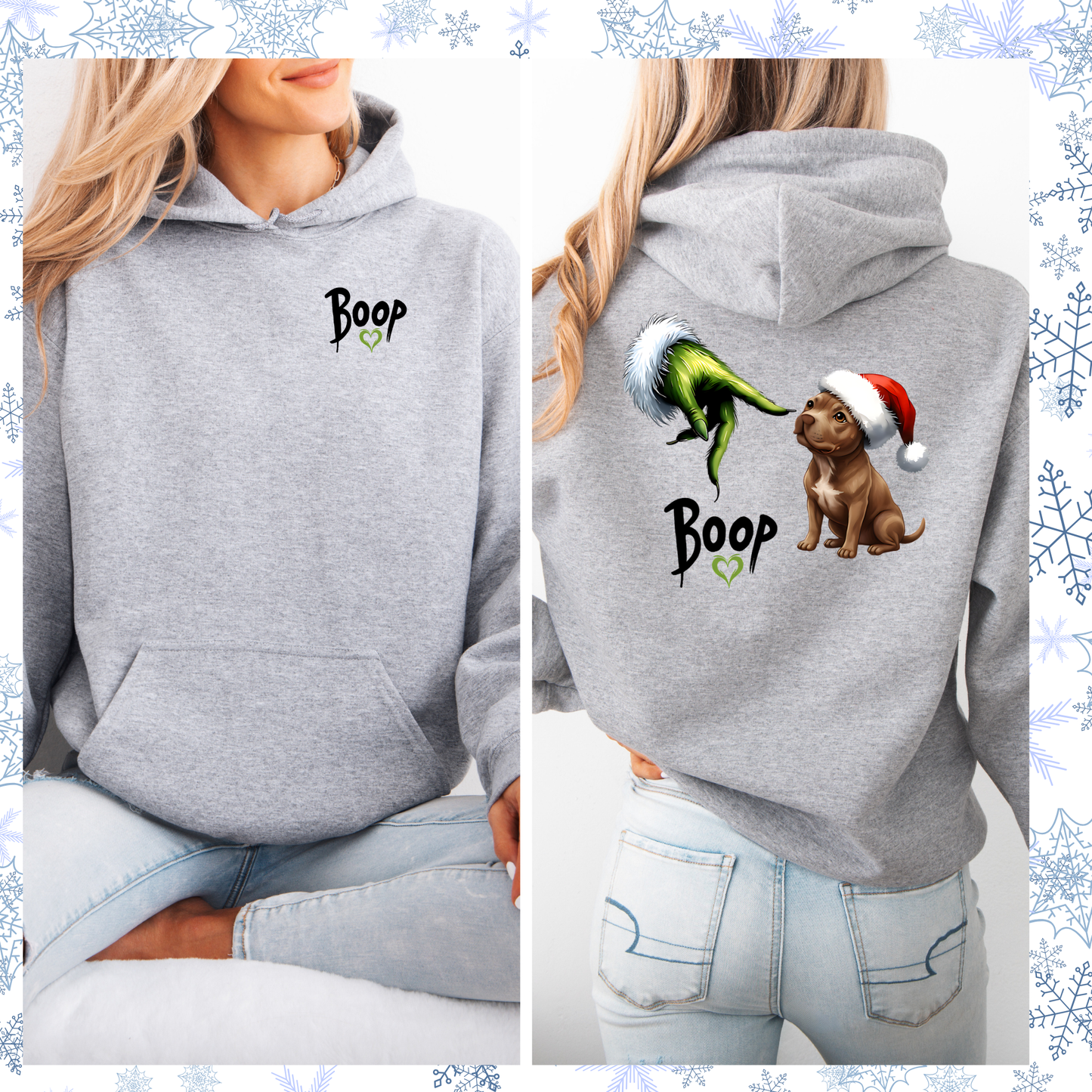 Boop Santa/grinch hoodie