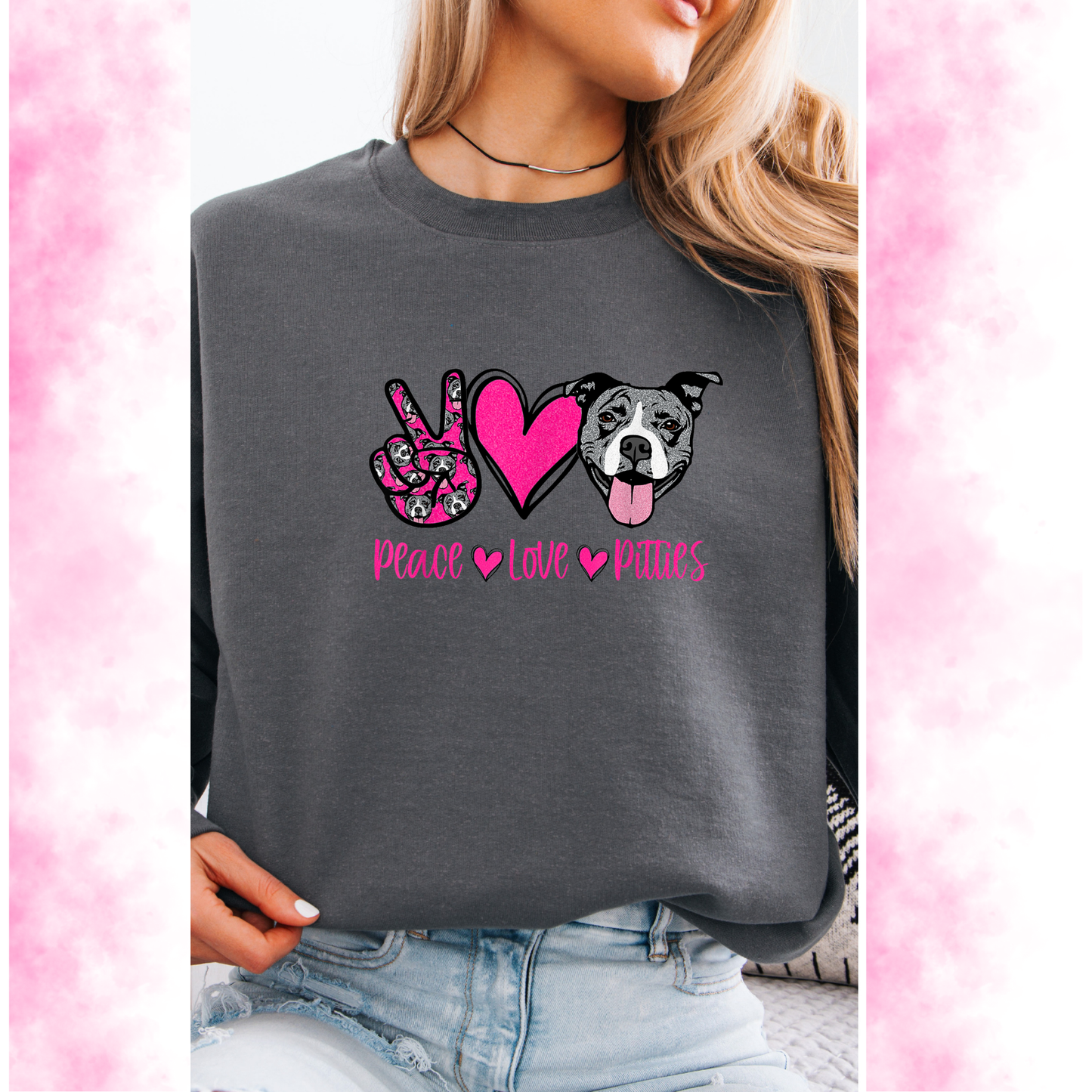 Peace Love Pitties Crewneck