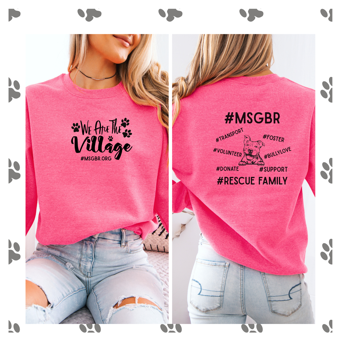 Exclusive We are the village MSGBR crewneck