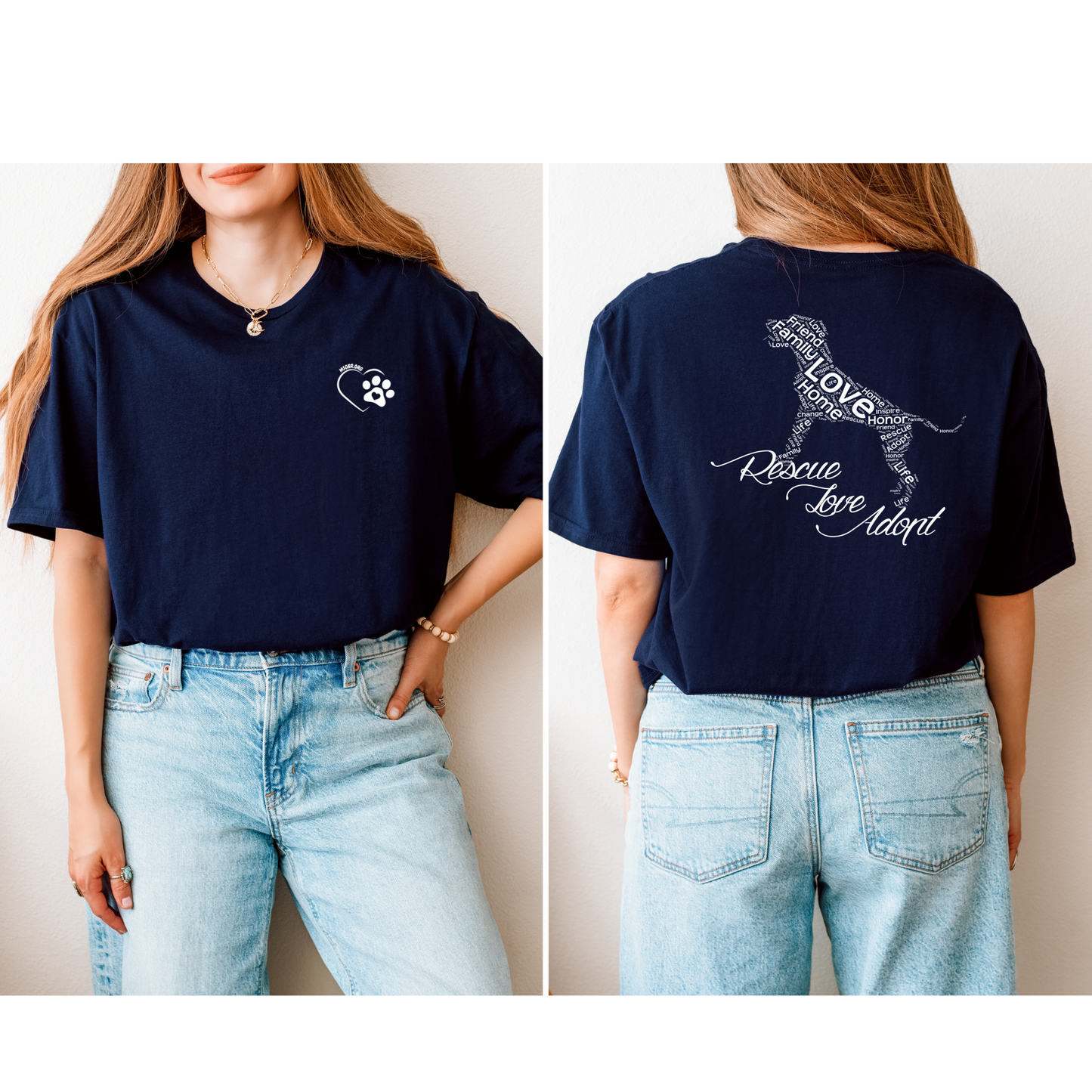 Rescue Love Adopt T-shirt