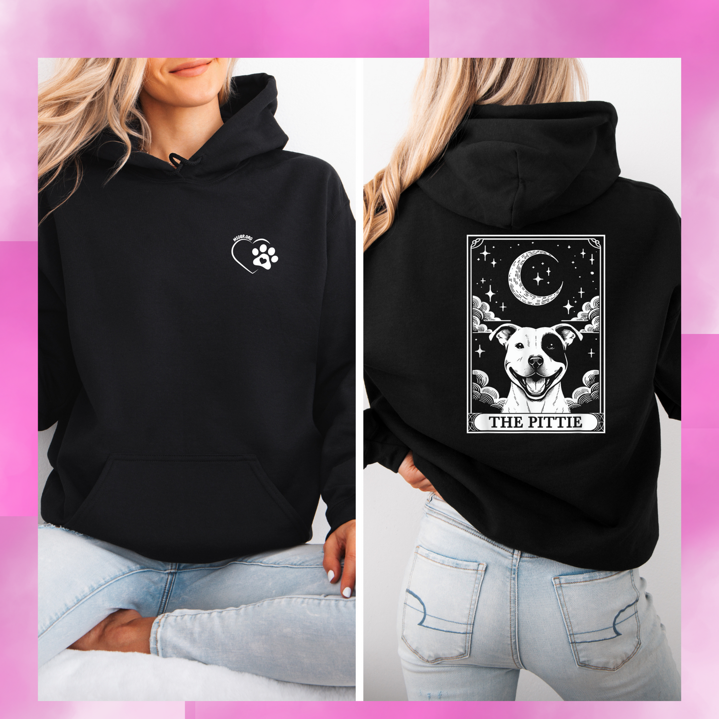 Tarot card the pittie hoodie