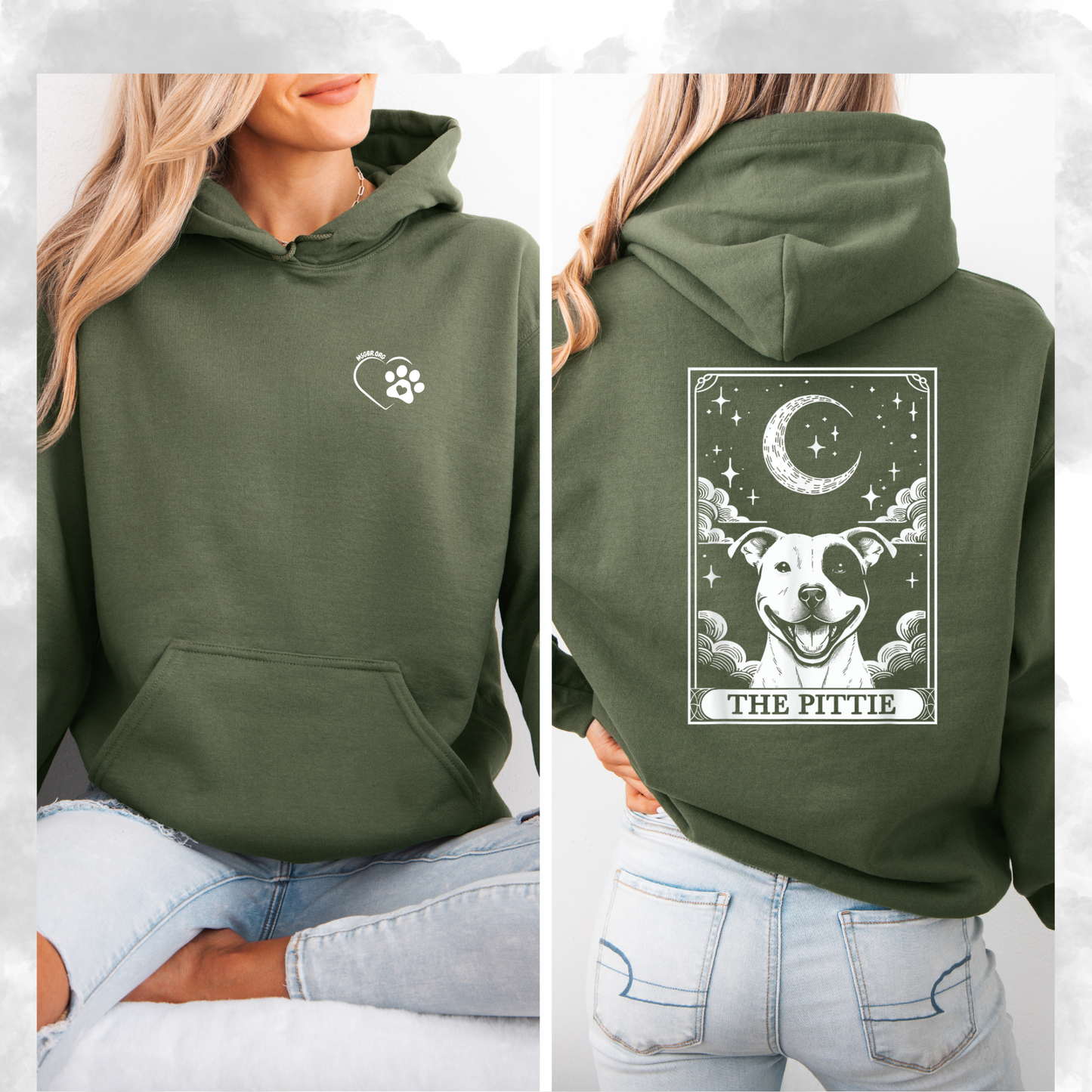 Tarot card the pittie hoodie