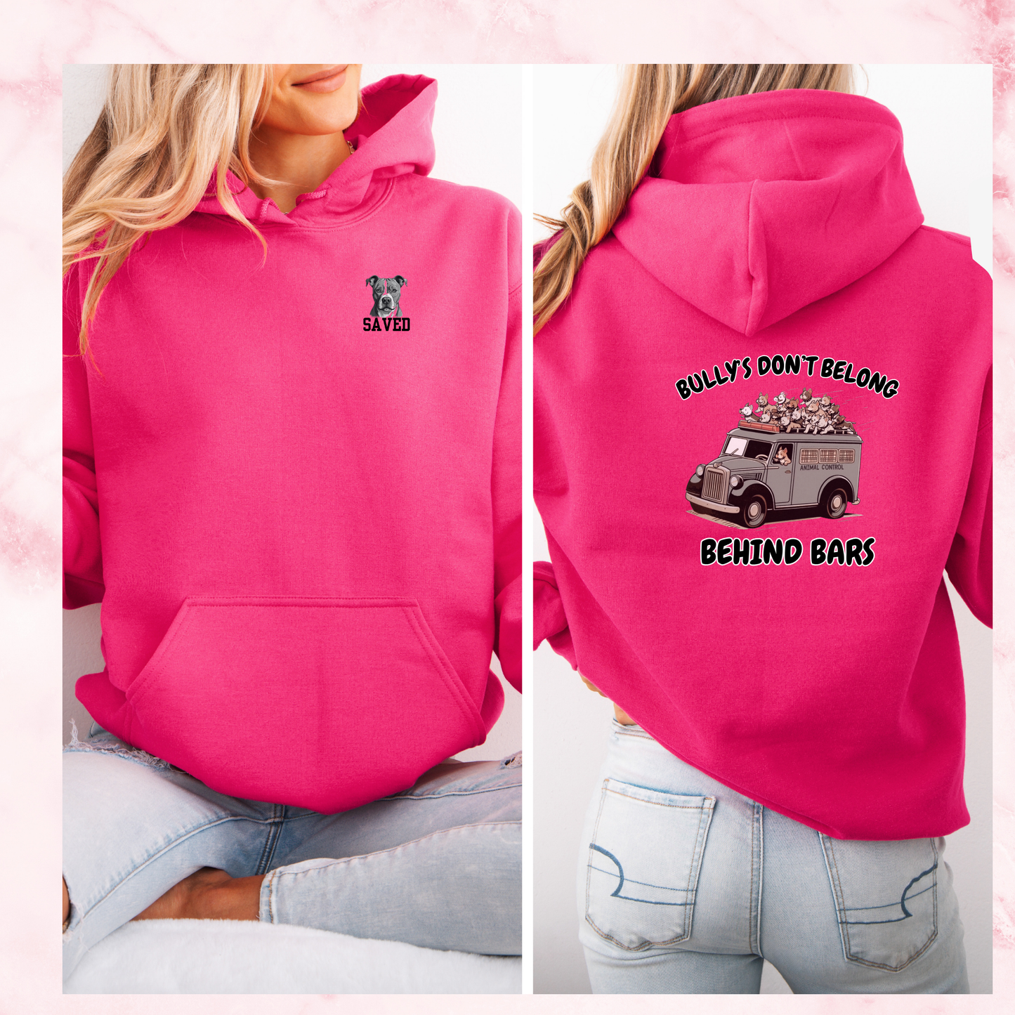 BULLY'S DON'T BELONG BEHIND BARS HOODIE