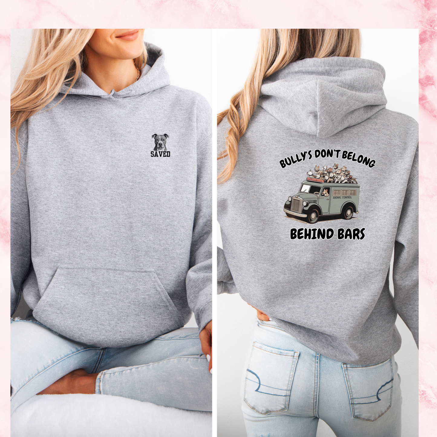 BULLY'S DON'T BELONG BEHIND BARS HOODIE