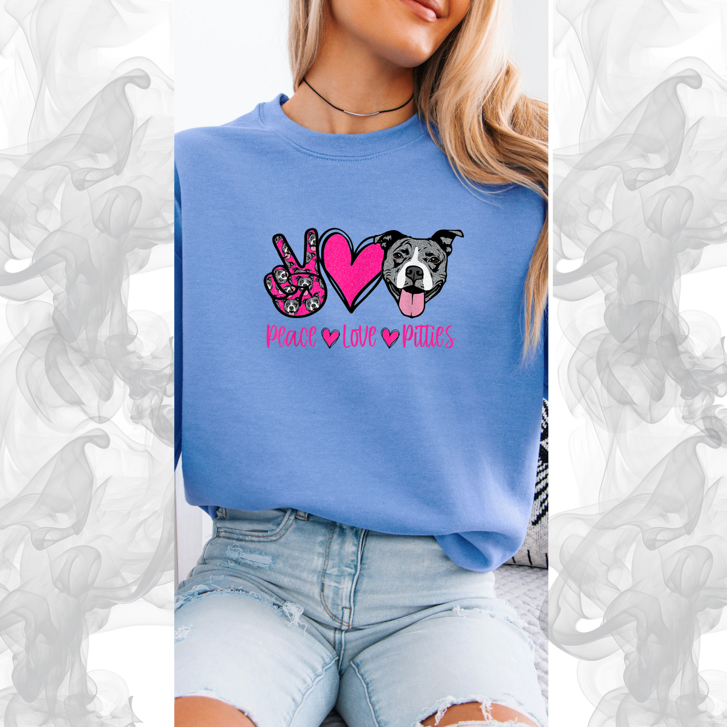 Peace Love Pitties Crewneck