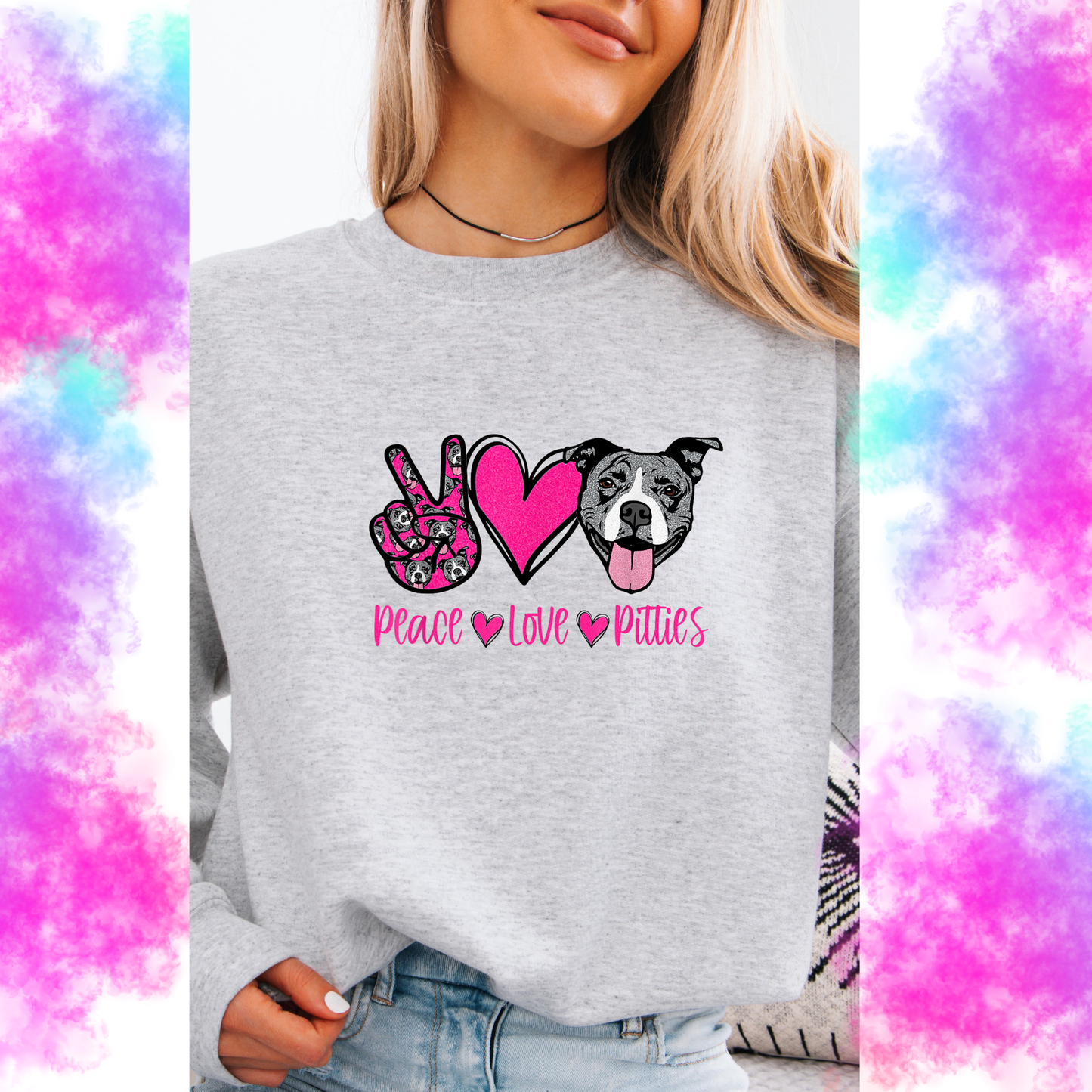 Peace Love Pitties Crewneck
