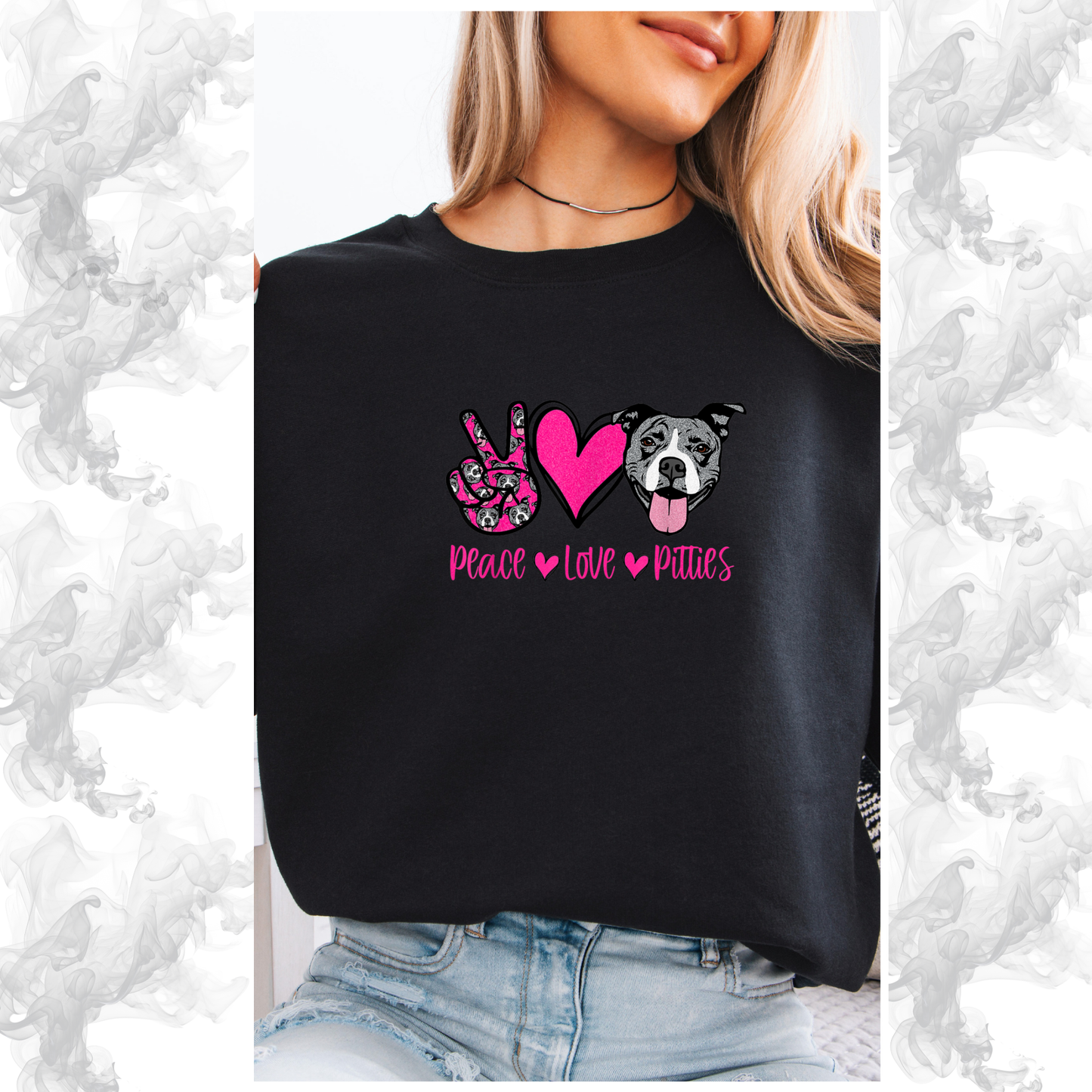 Peace Love Pitties Crewneck