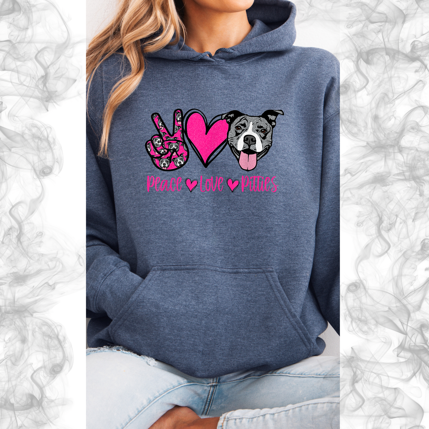 Peace love pitties hoodie