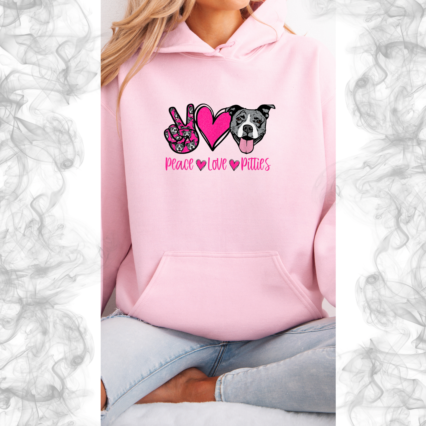 Peace love pitties hoodie