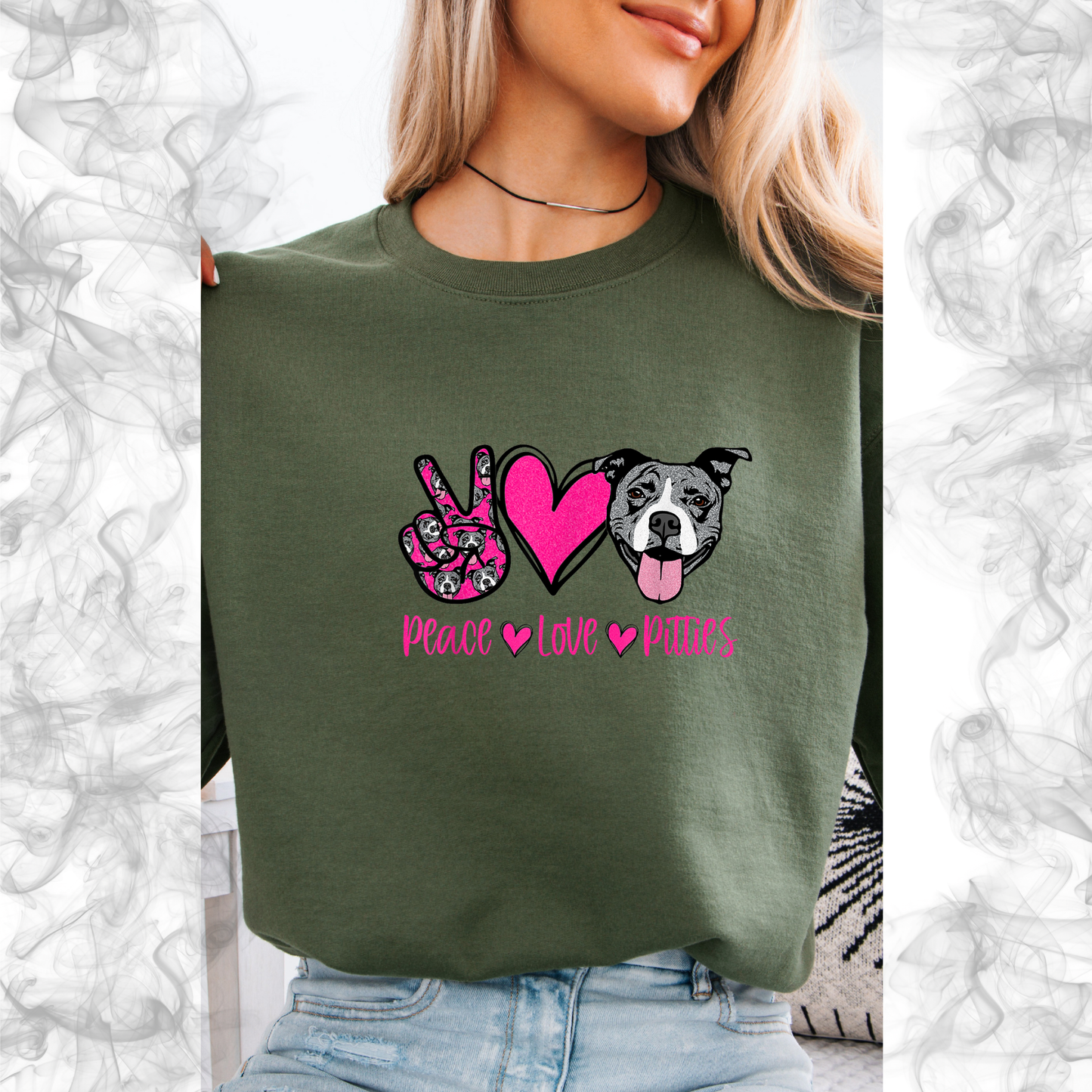 Peace Love Pitties Crewneck