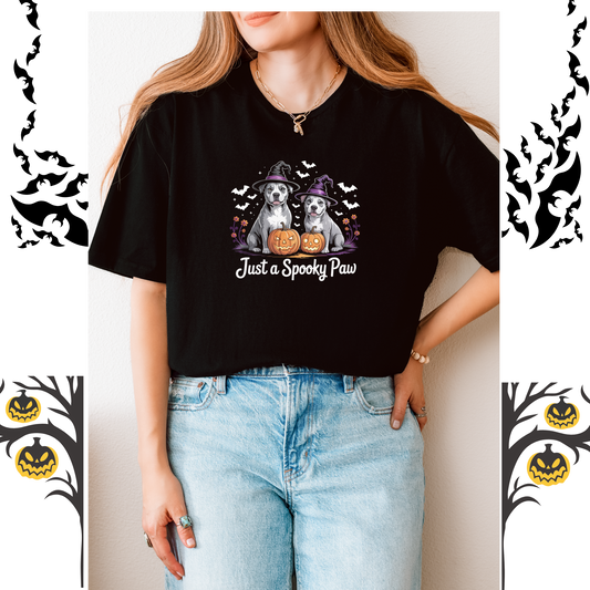 Just a spooky paw t-shirt