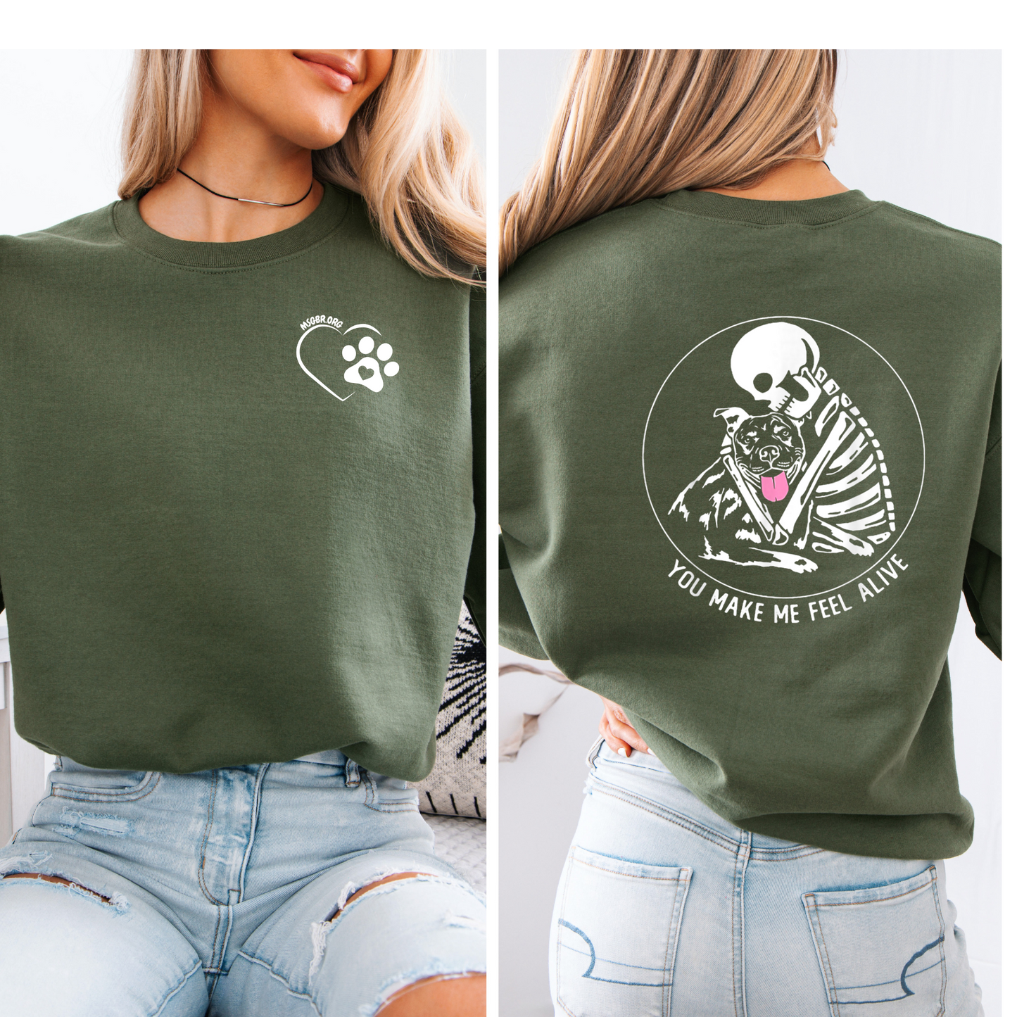 You make me feel alive crewneck