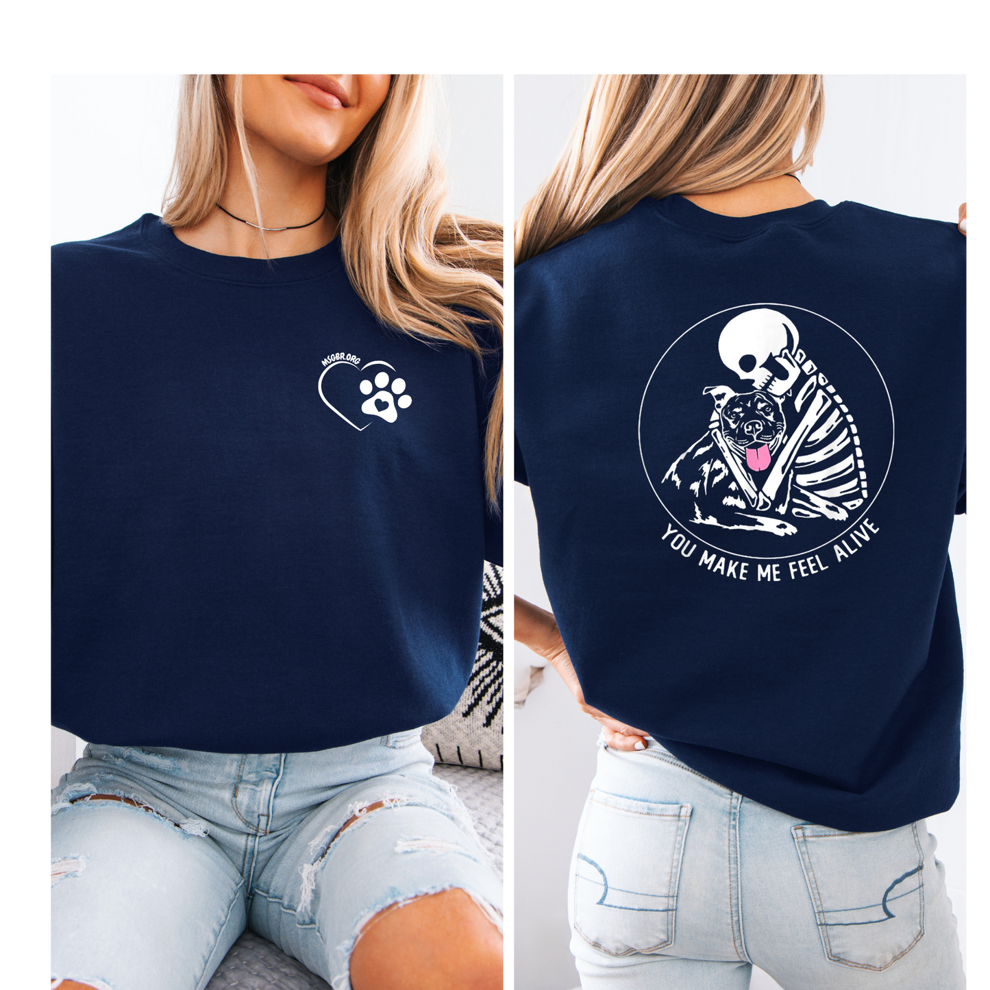 You make me feel alive crewneck