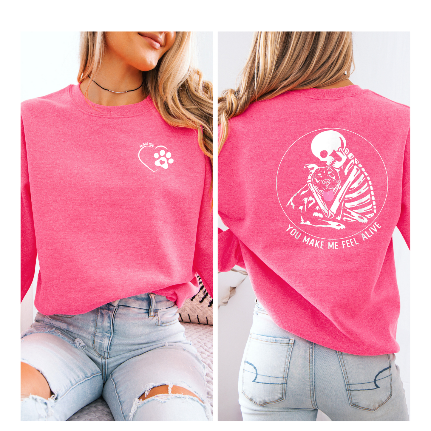 You make me feel alive crewneck