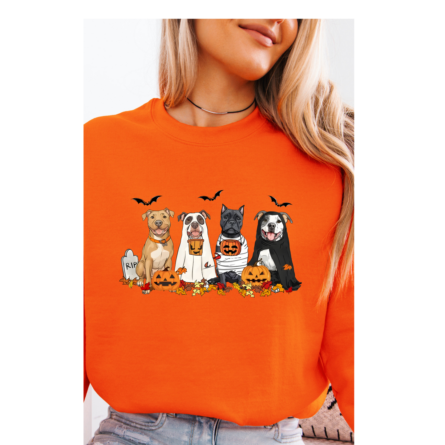 Halloween Pittie crewneck