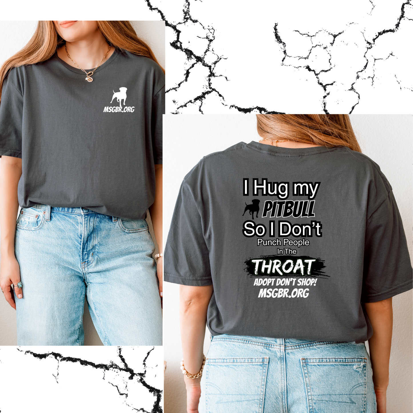 I hug my pitbull tee