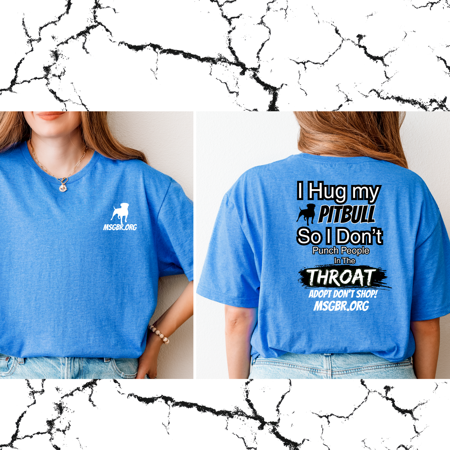 I hug my pitbull tee