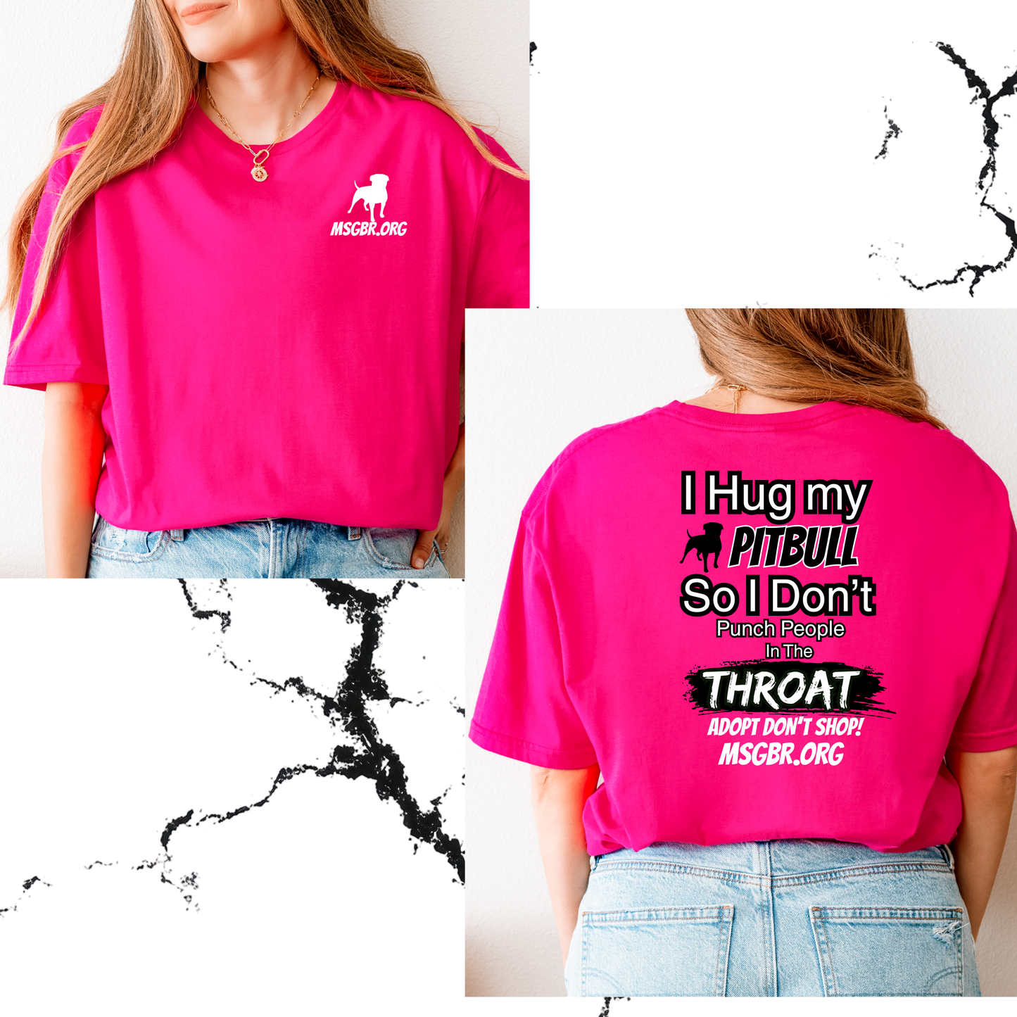 I hug my pitbull tee