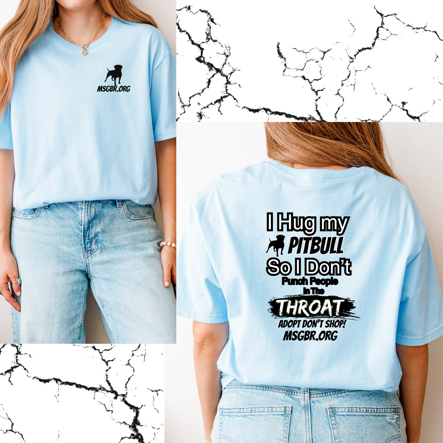 I hug my pitbull tee