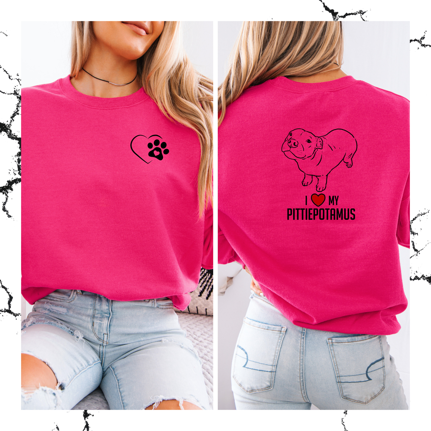 I love my pittiepotamus crewneck