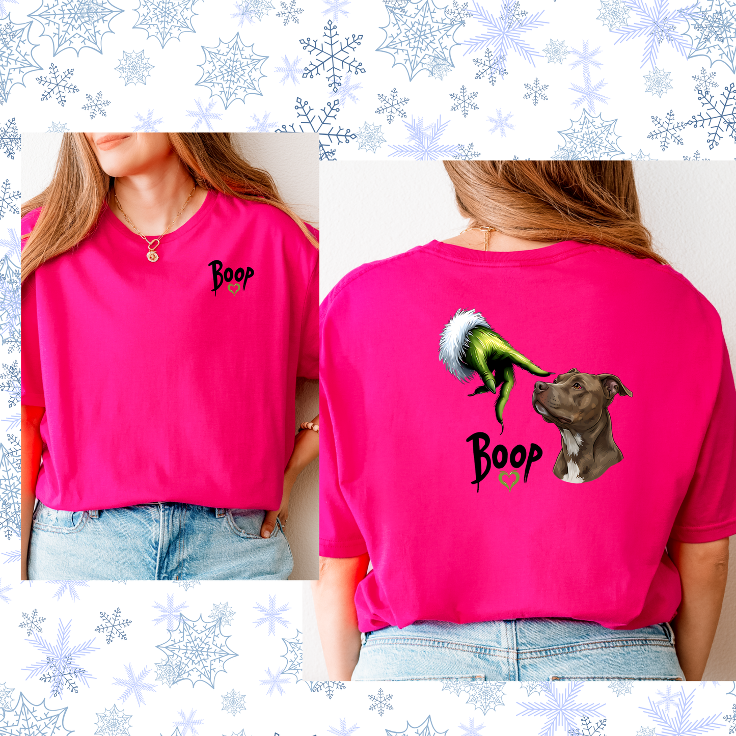 Boop Santa and or Grinch Tee