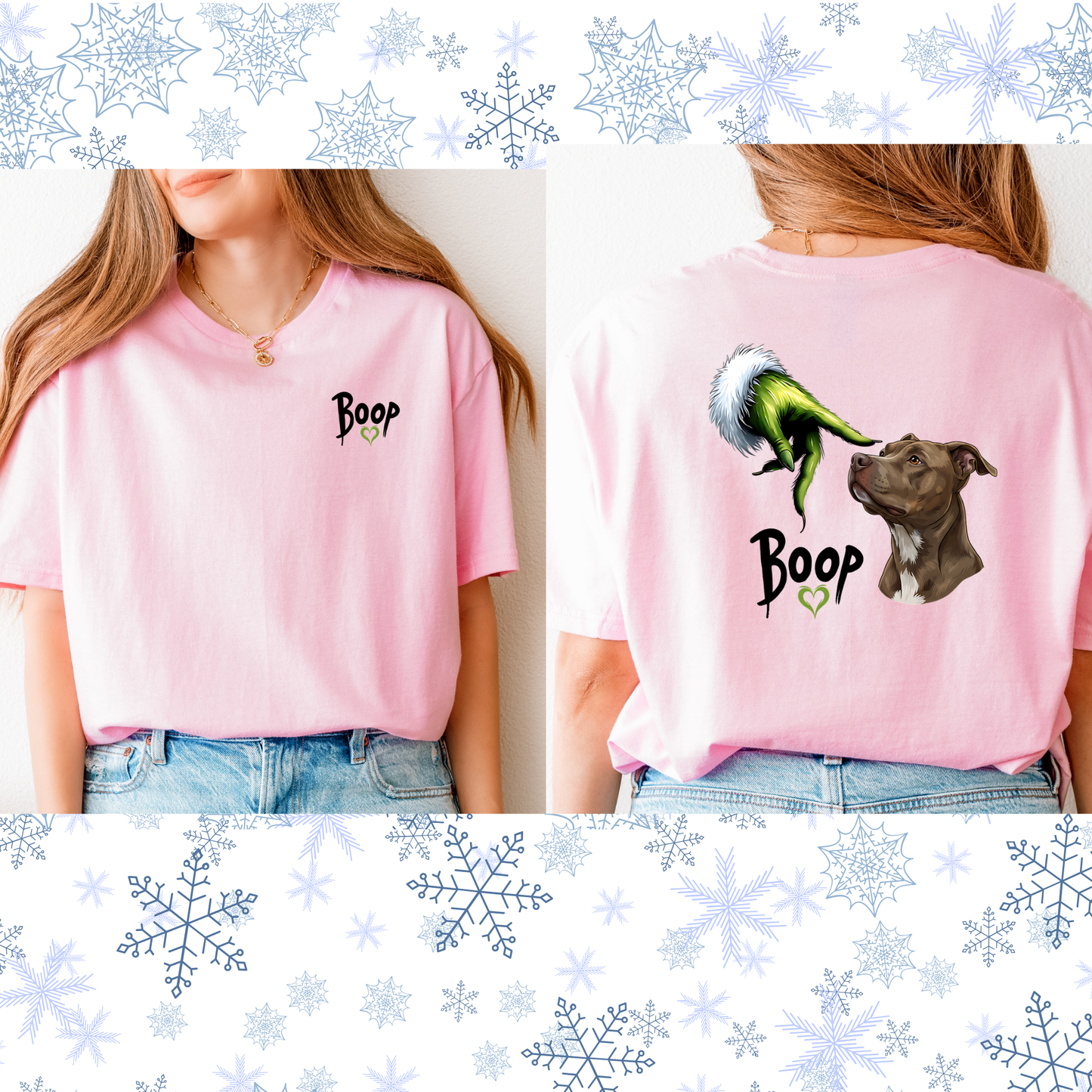 Boop Santa and or Grinch Tee