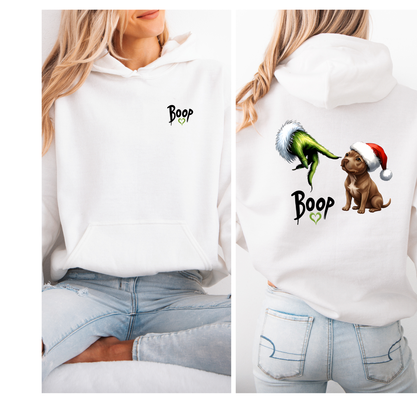Boop Santa/grinch hoodie