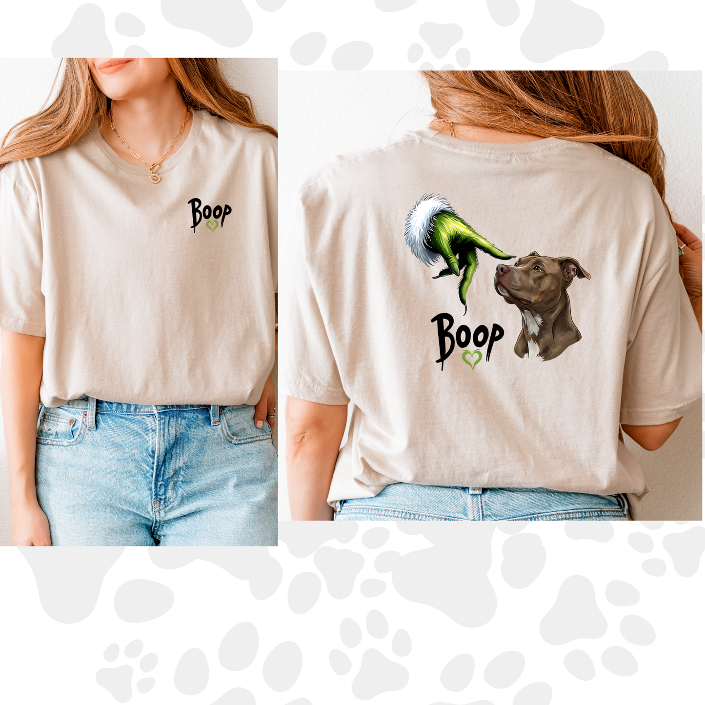 Boop Santa and or Grinch Tee