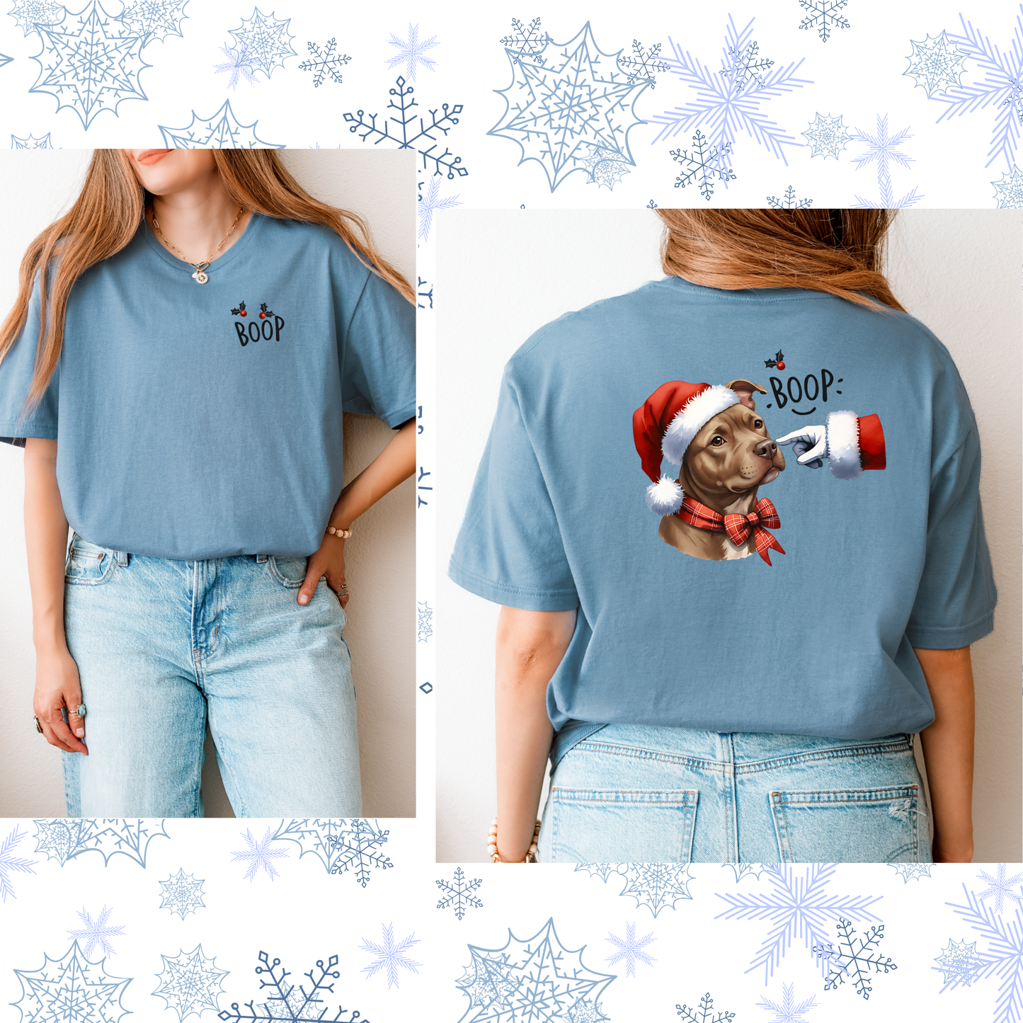 Boop Santa and or Grinch Tee