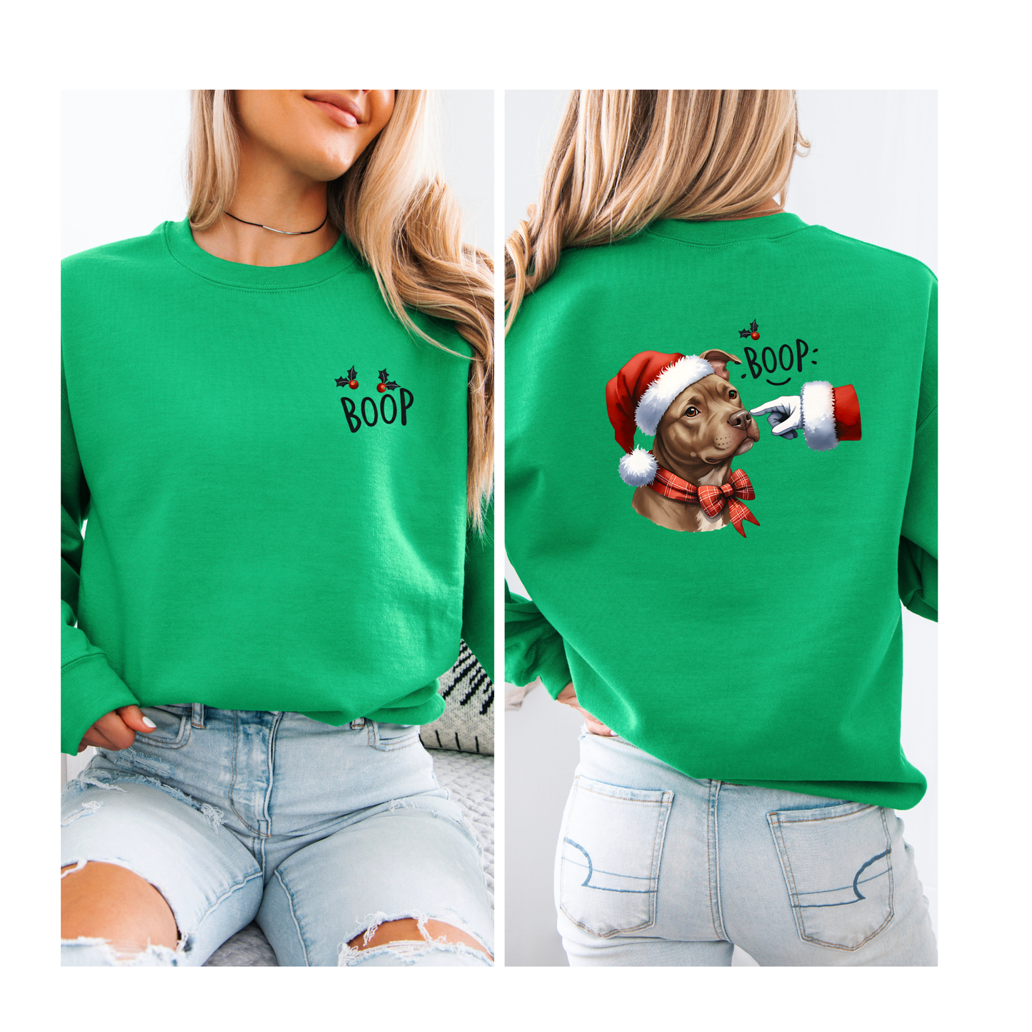 Boop Santa and or Grinch crewneck