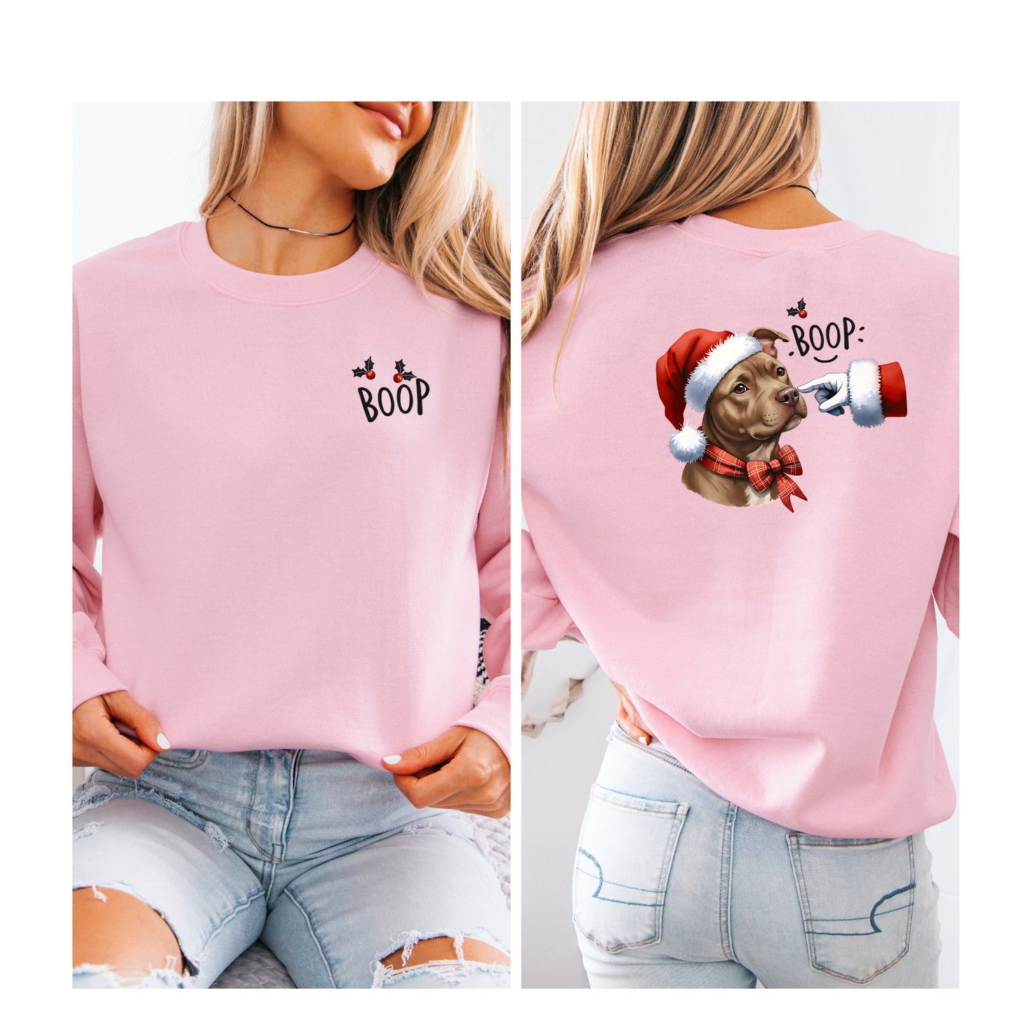 Boop Santa and or Grinch crewneck