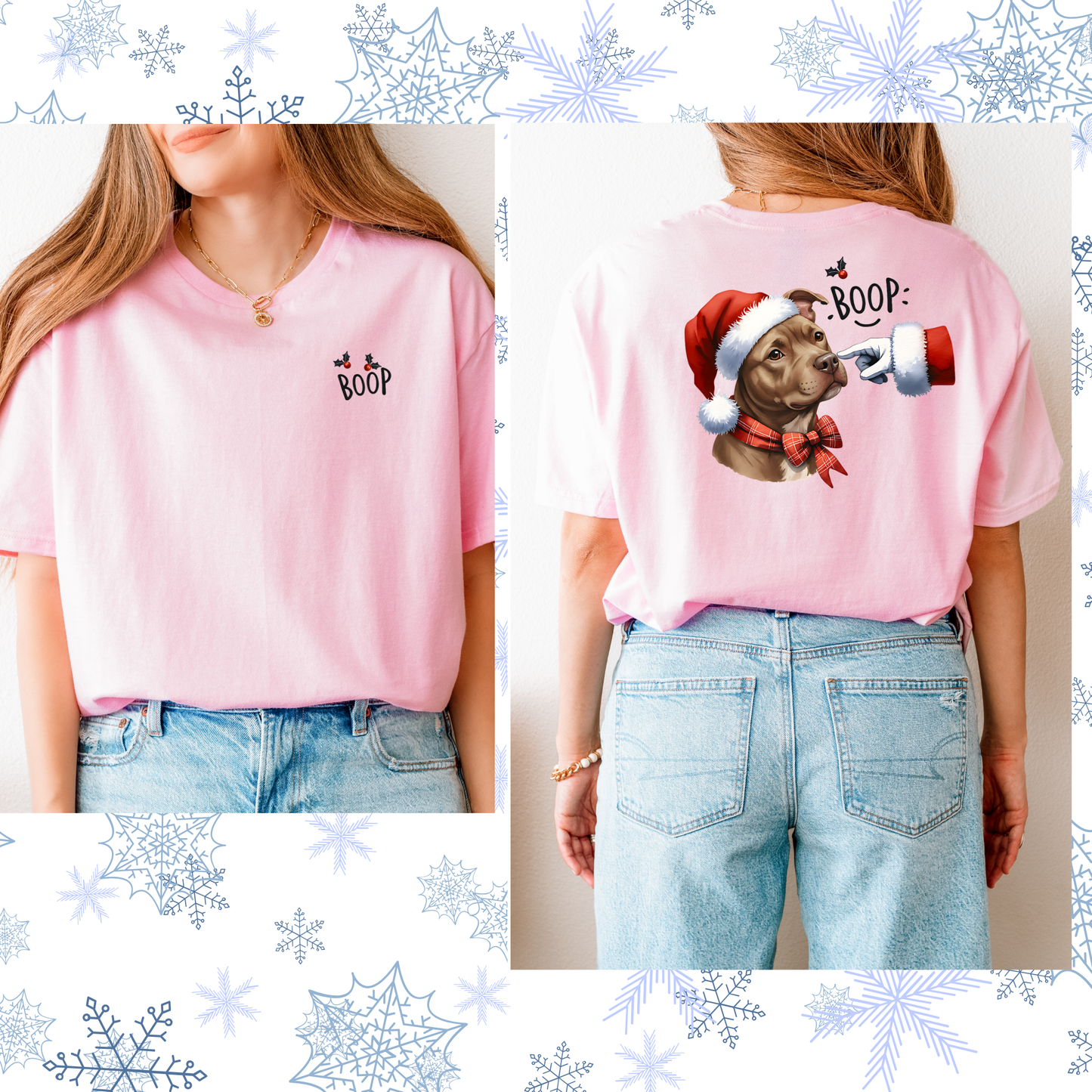 Boop Santa and or Grinch Tee