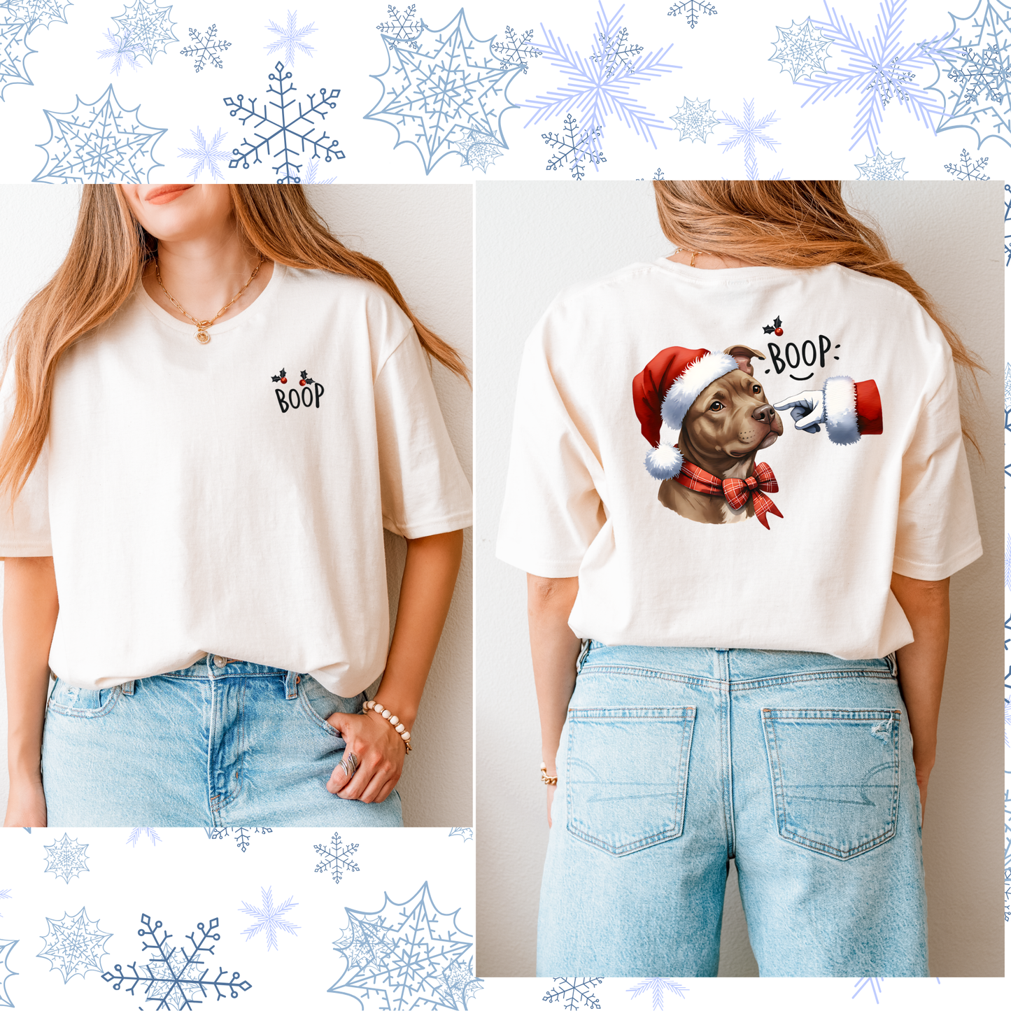 Boop Santa and or Grinch Tee