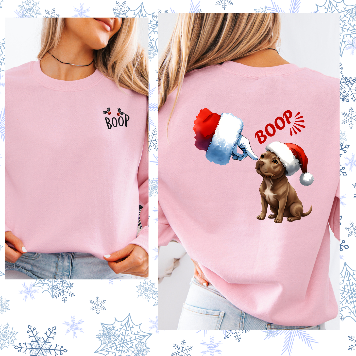 Boop Santa/ Grinch crewneck