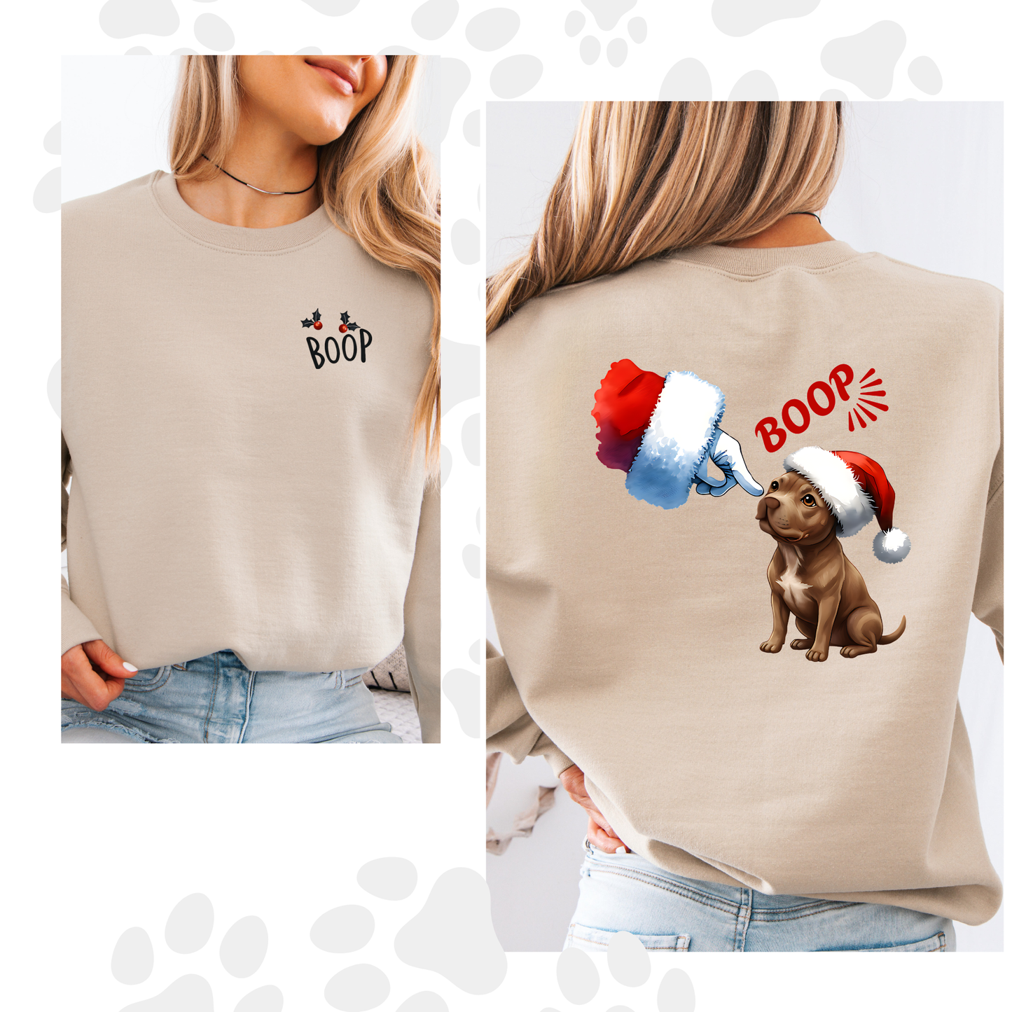 Boop Santa/ Grinch crewneck