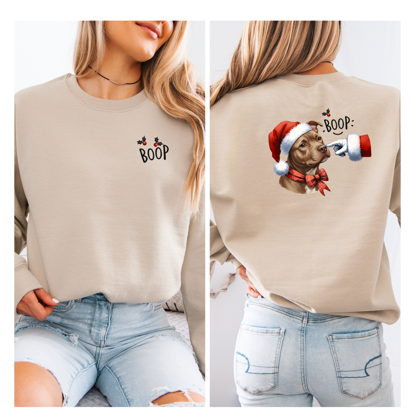 Boop Santa and or Grinch crewneck