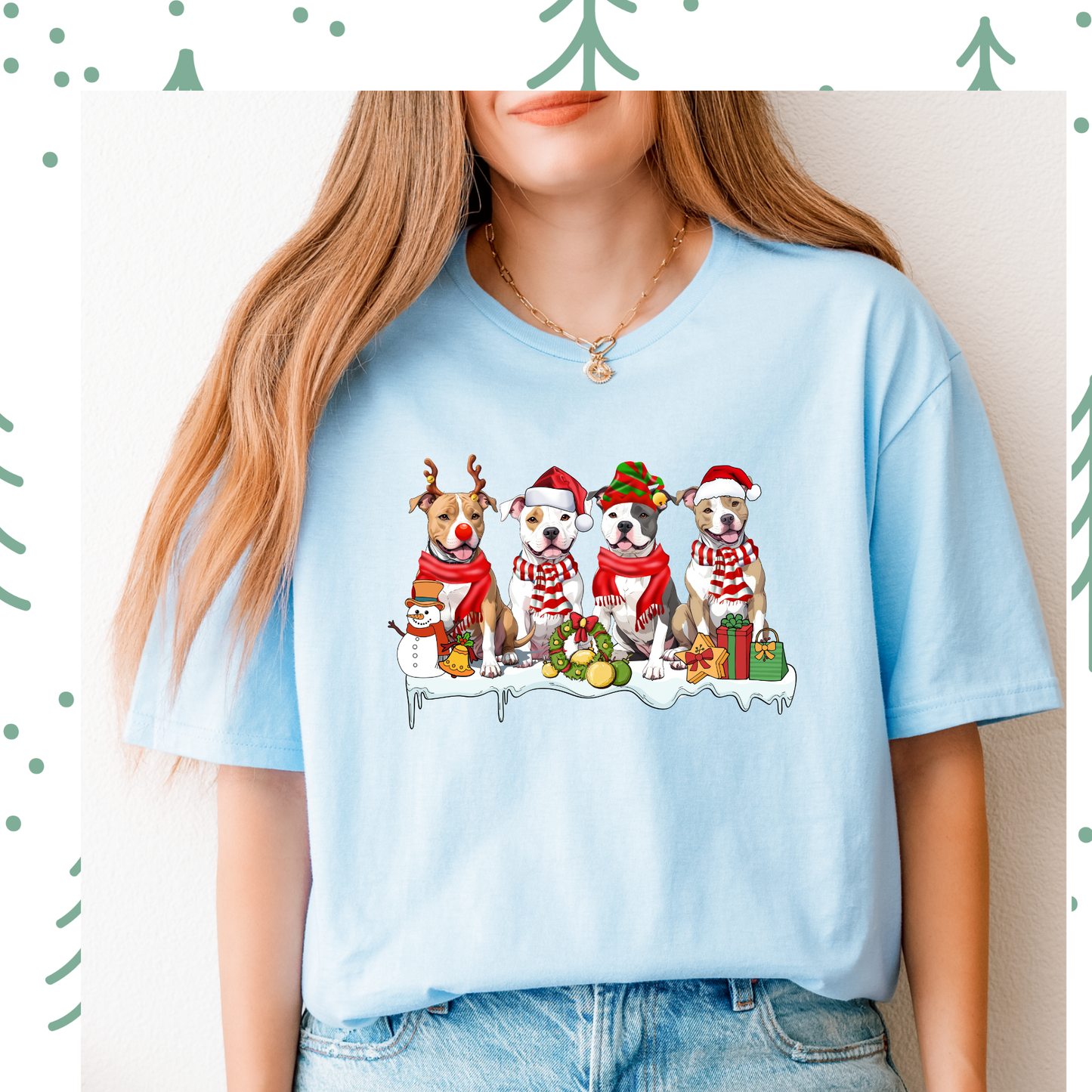 Christmas Pitbull t-shirt