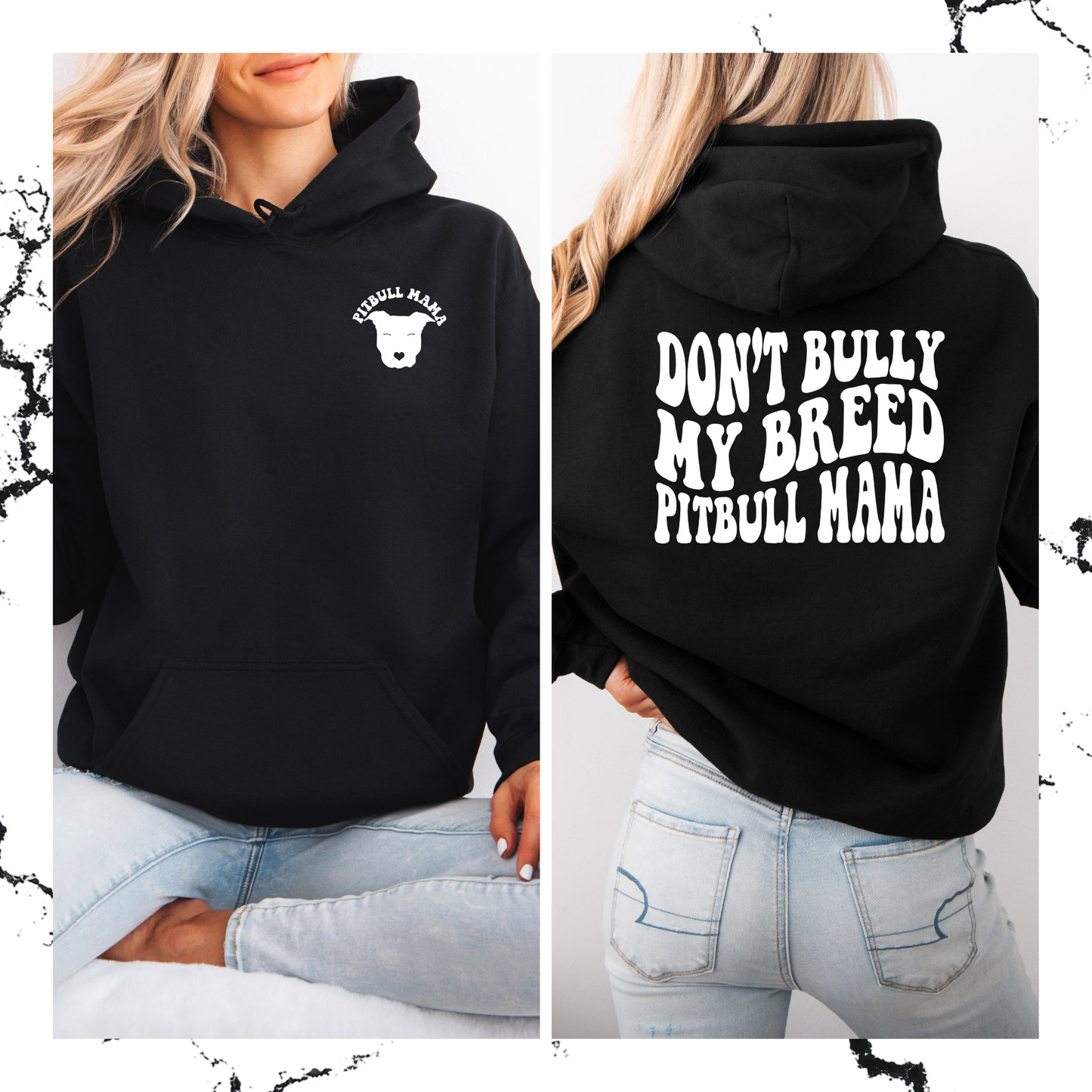 Don't bully my breed pitbull mama hoodie