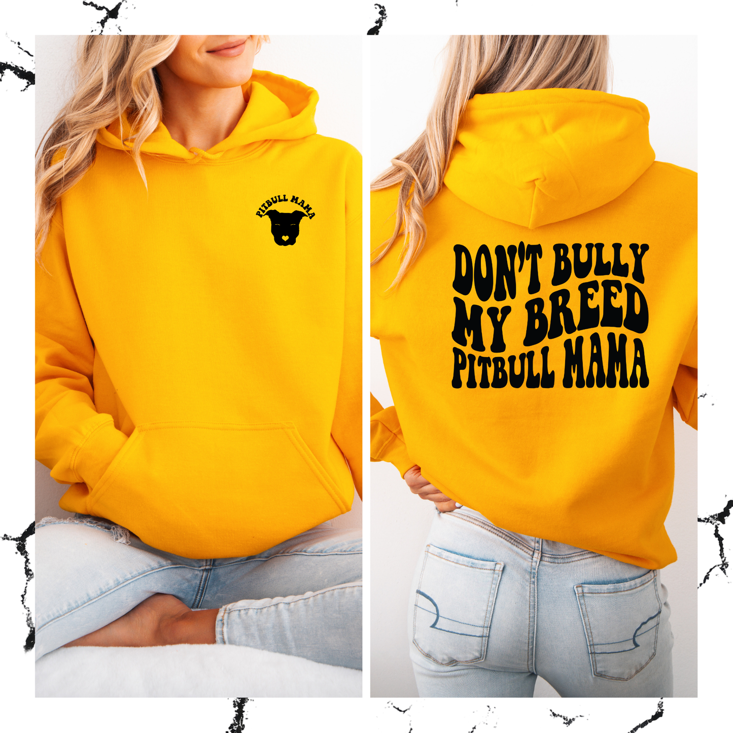 Don't bully my breed pitbull mama hoodie