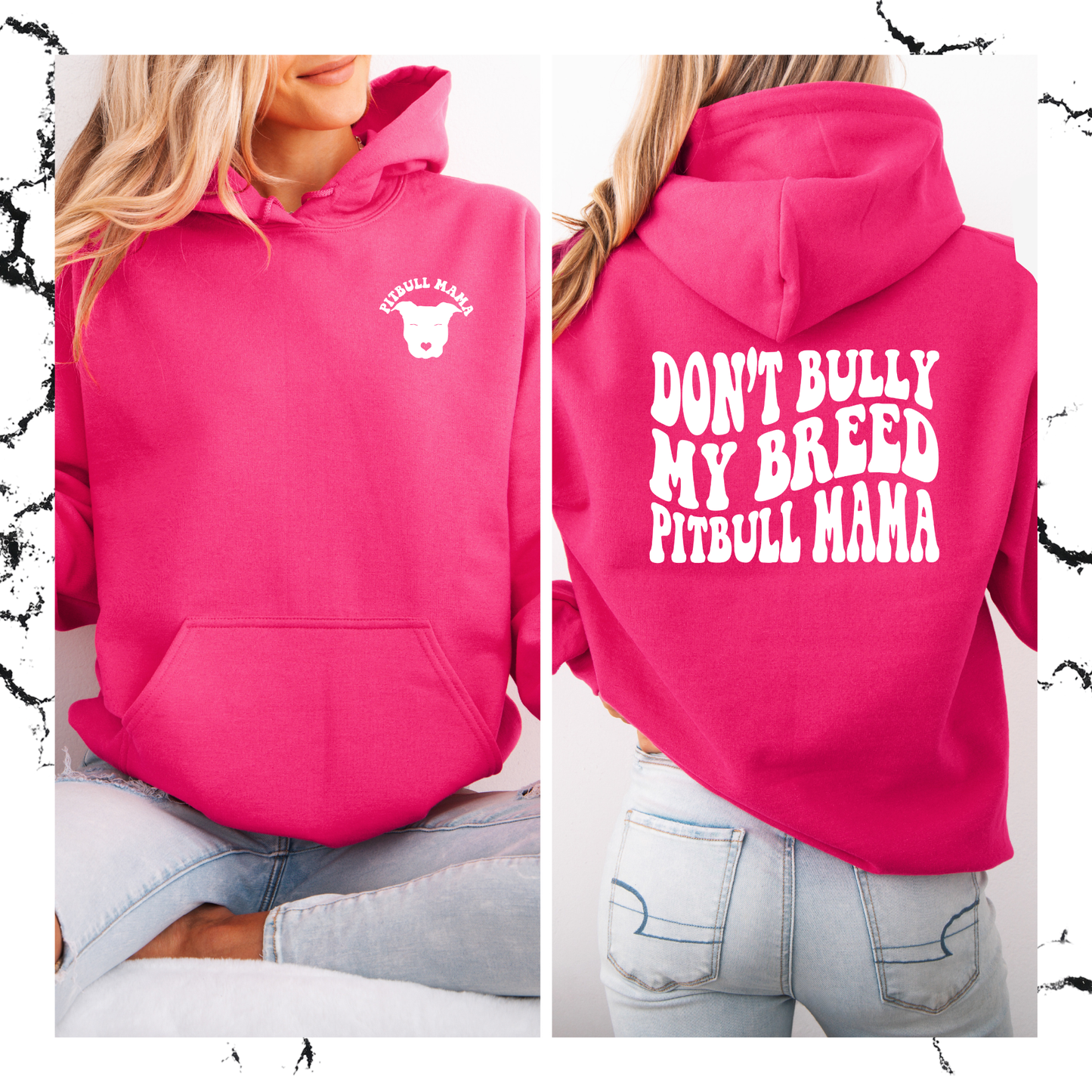 Don't bully my breed pitbull mama hoodie