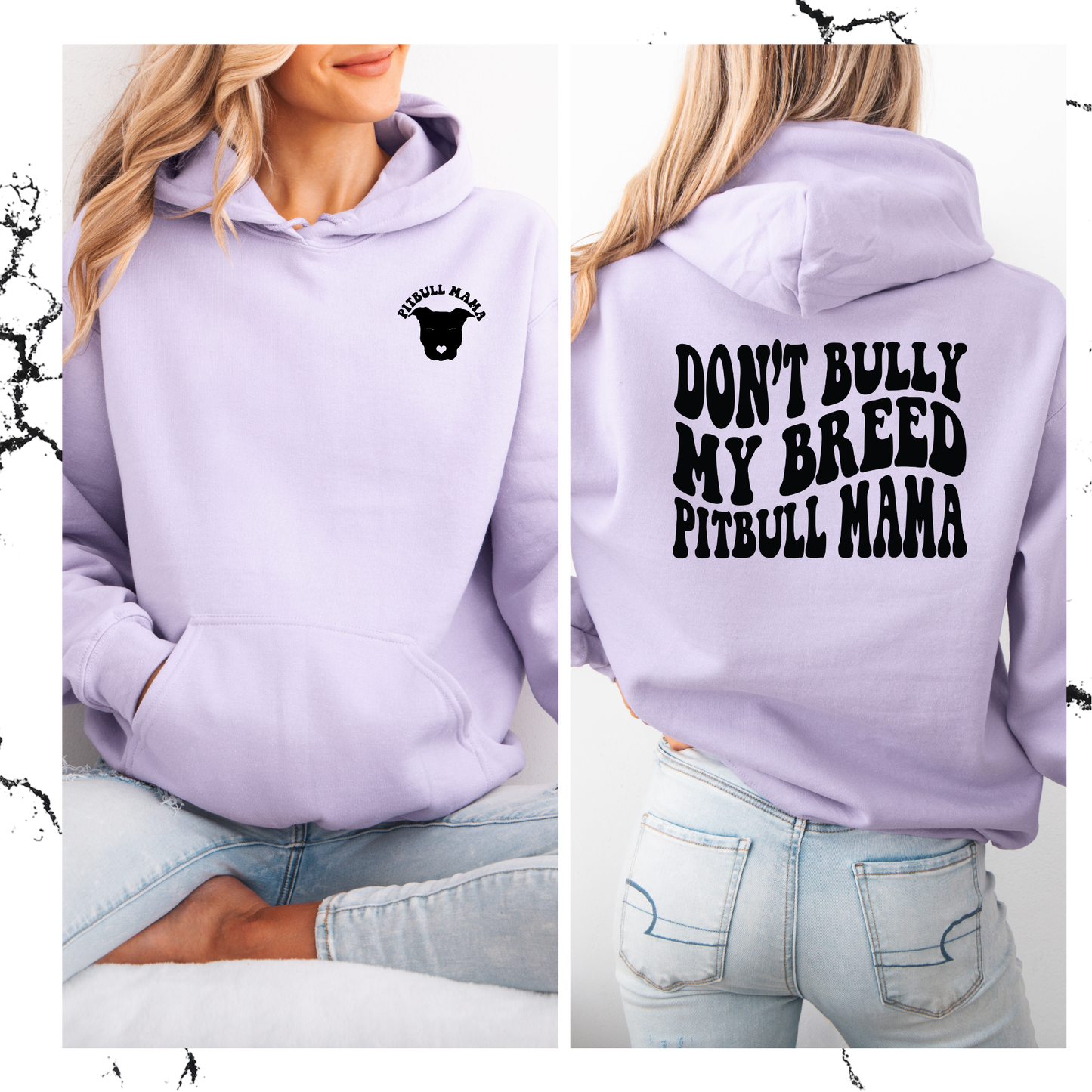Don't bully my breed pitbull mama hoodie