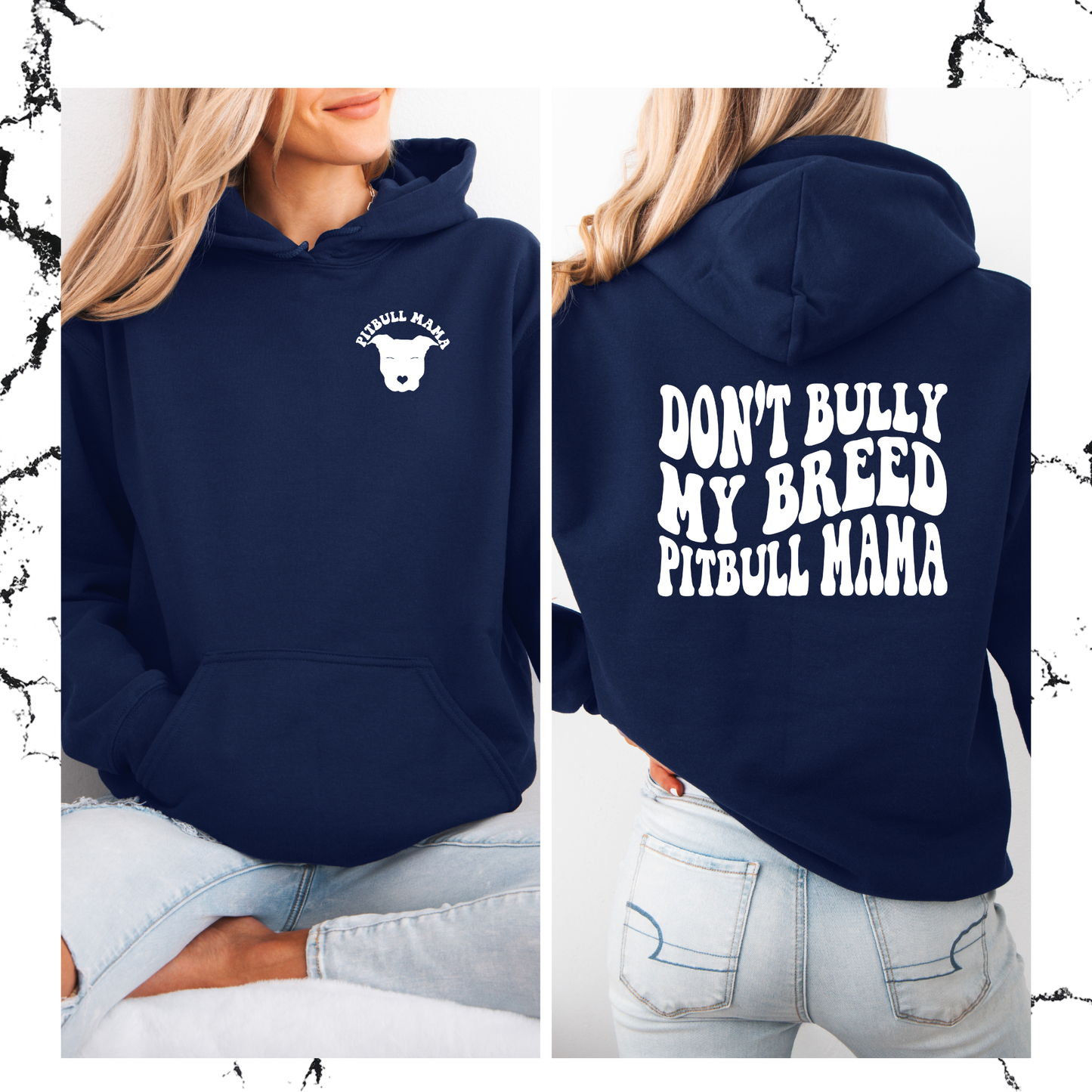 Don't bully my breed pitbull mama hoodie