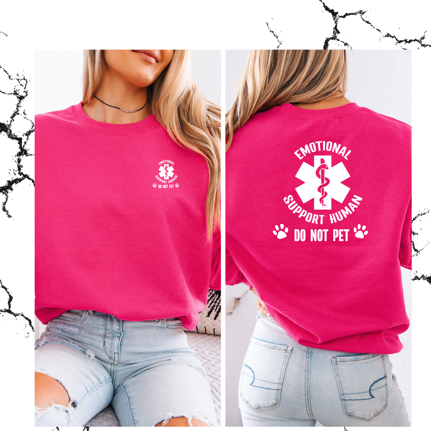 Emotional support crewneck