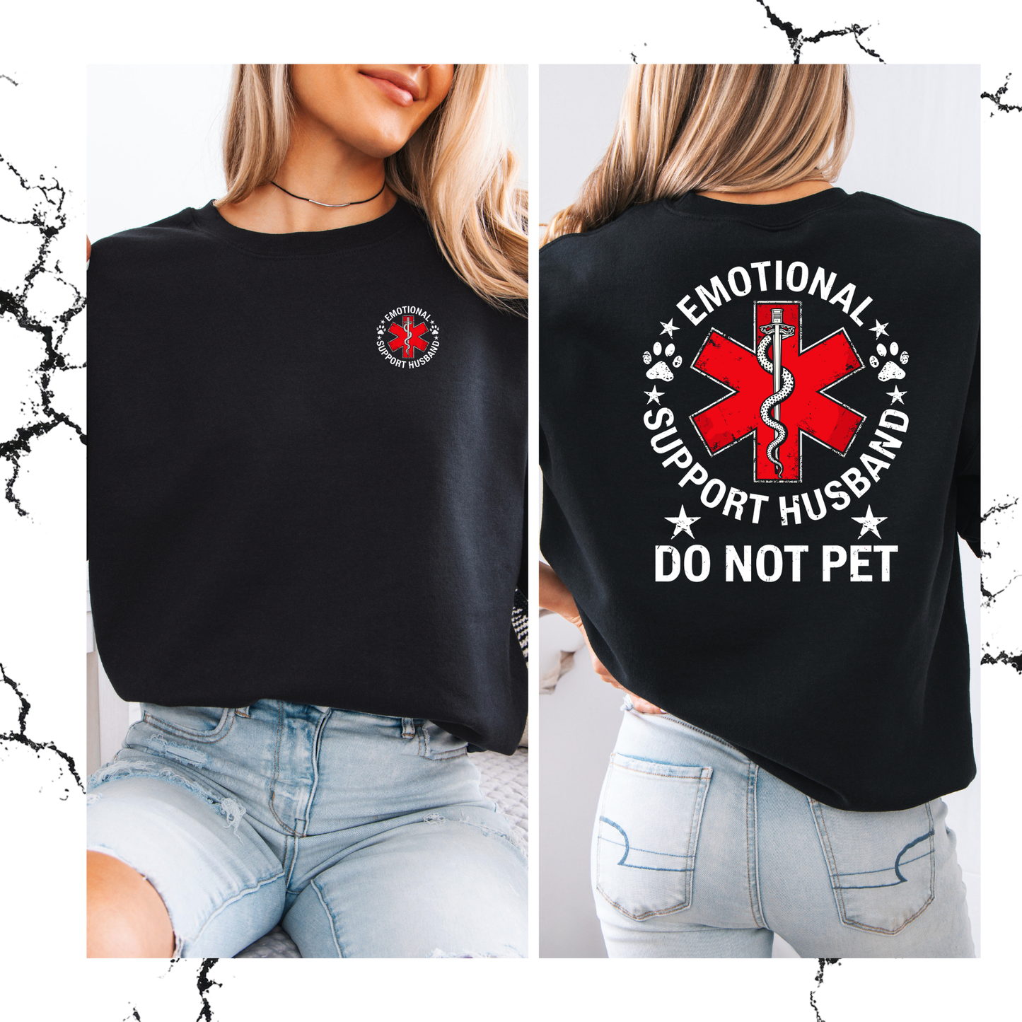 Emotional support crewneck