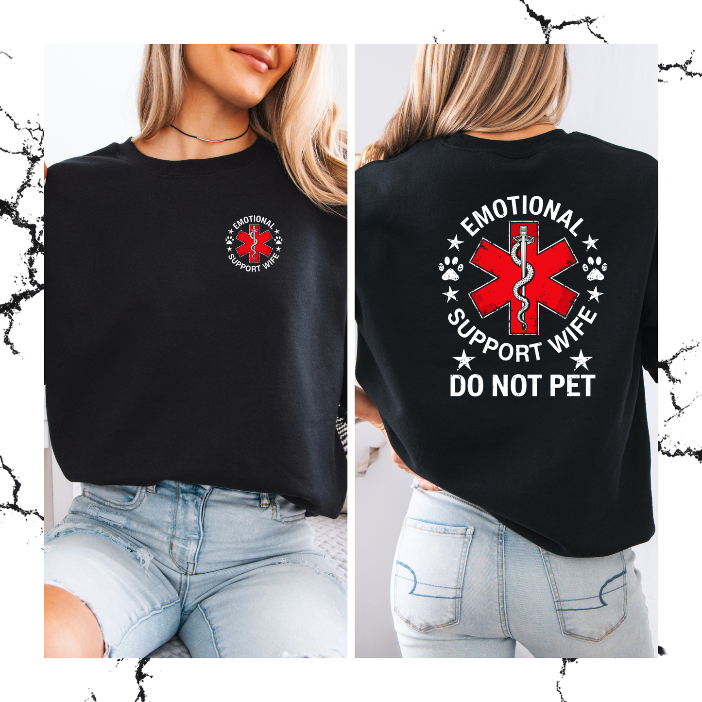 Emotional support crewneck