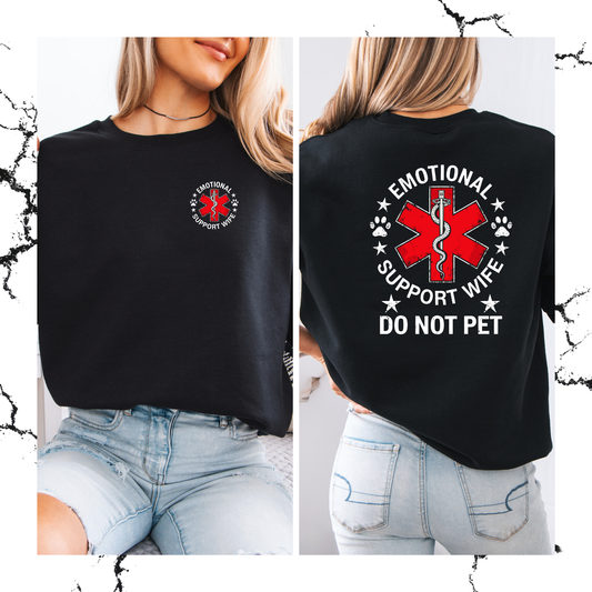 Emotional support crewneck