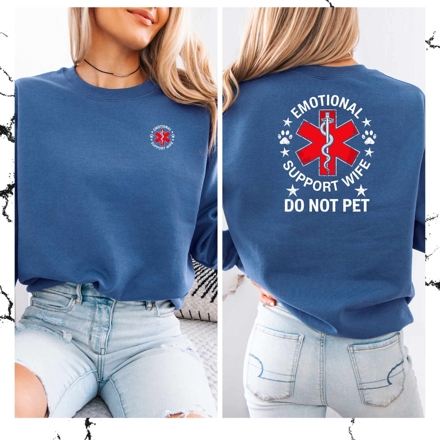 Emotional support crewneck